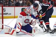 Samuel Montembeault of the NHL's Montreal Canadiens